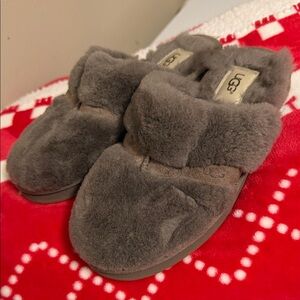 UGG Plush Brown Slippers